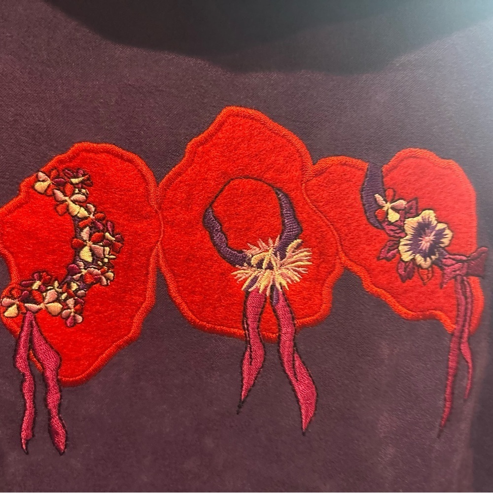 Studio Works Purple Embroidered Shirt - Picture 4 of 5